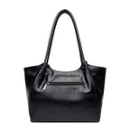 Elegant Commuter Tote Bag Stone Pattern Leather