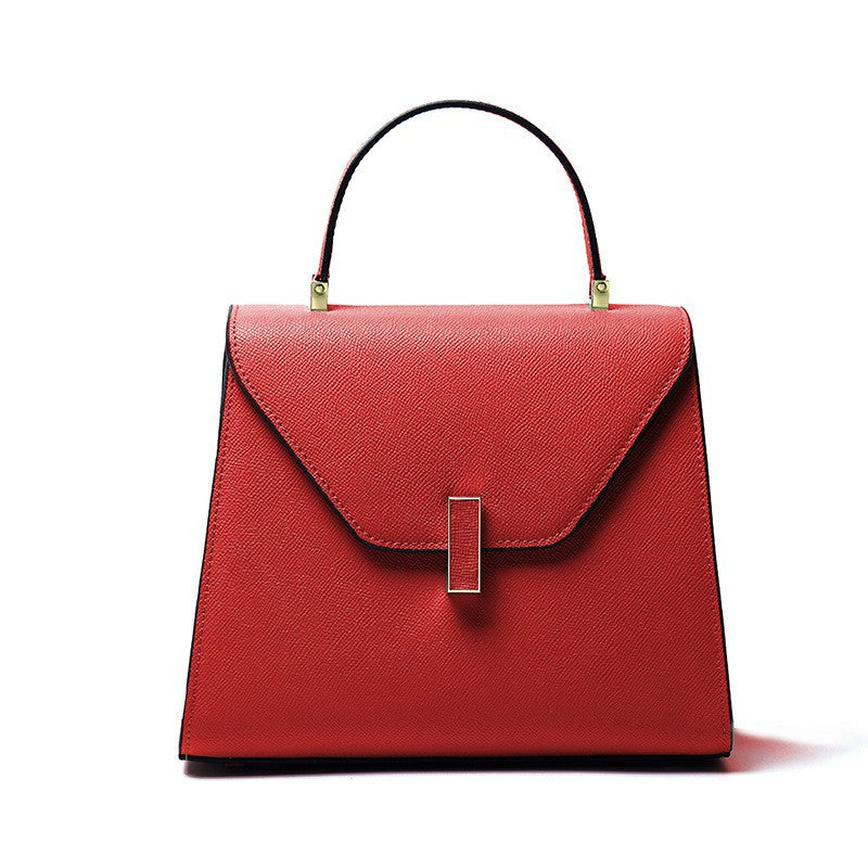 Genuine Leather Top Handle Crossbody Shoulder Bag
