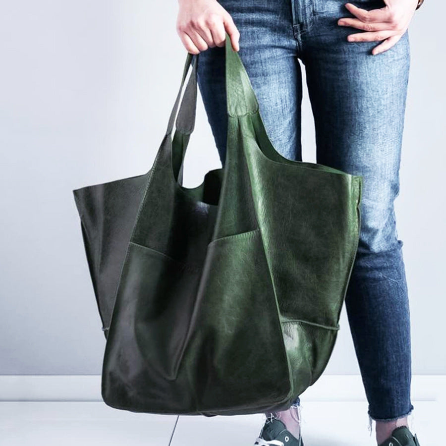 Soft Material Large Capacity Women's Shoulder Tote