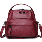Soft Vegan Leather Shoulder Crossbody Handbag