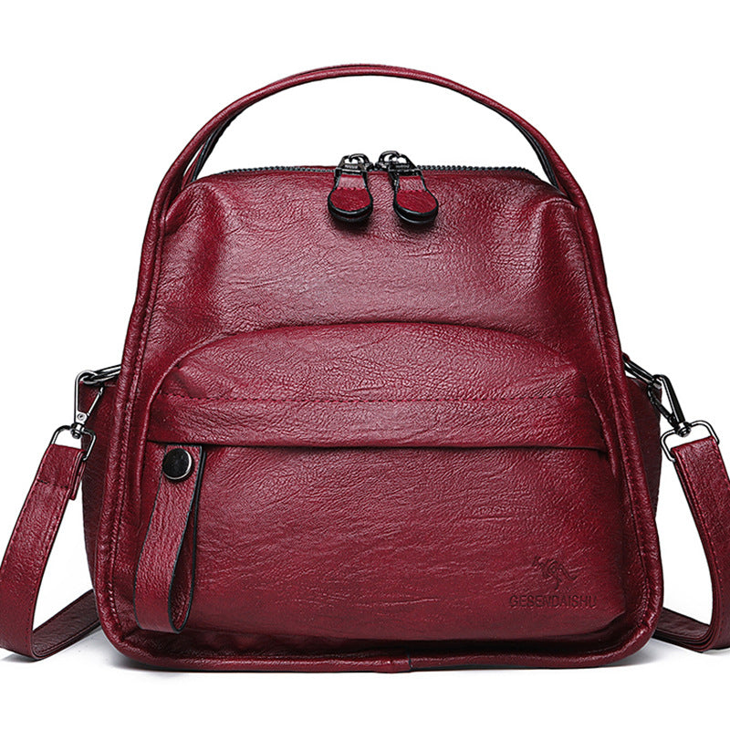 Soft Vegan Leather Shoulder Crossbody Handbag