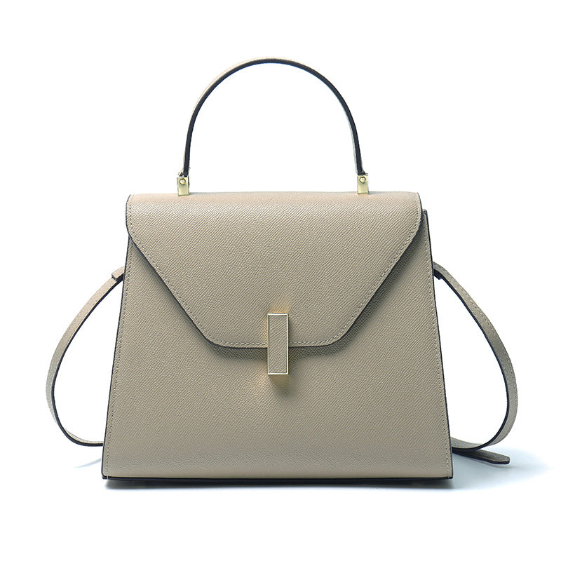 Genuine Leather Top Handle Crossbody Shoulder Bag