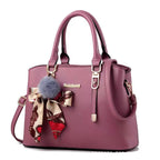 Women's Faux Leather Shoulder Tote Handbag