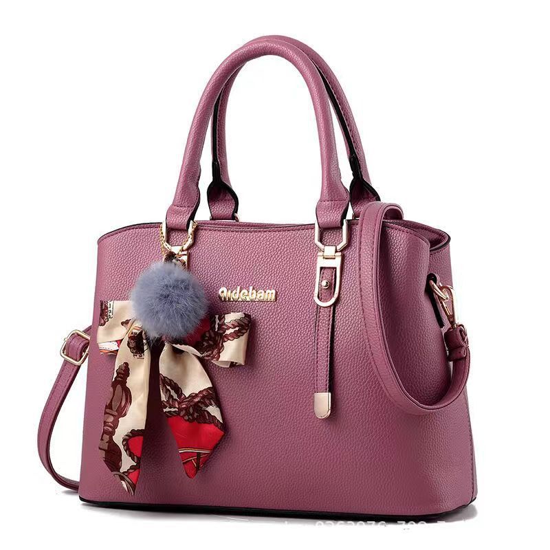 Women's Faux Leather Shoulder Tote Handbag