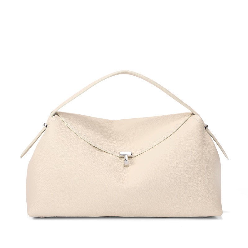 Premium Cowhide Pillow Handbag Shoulder Bag