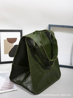 Soft Leather Large Capacity Shoulder Tote Bag
