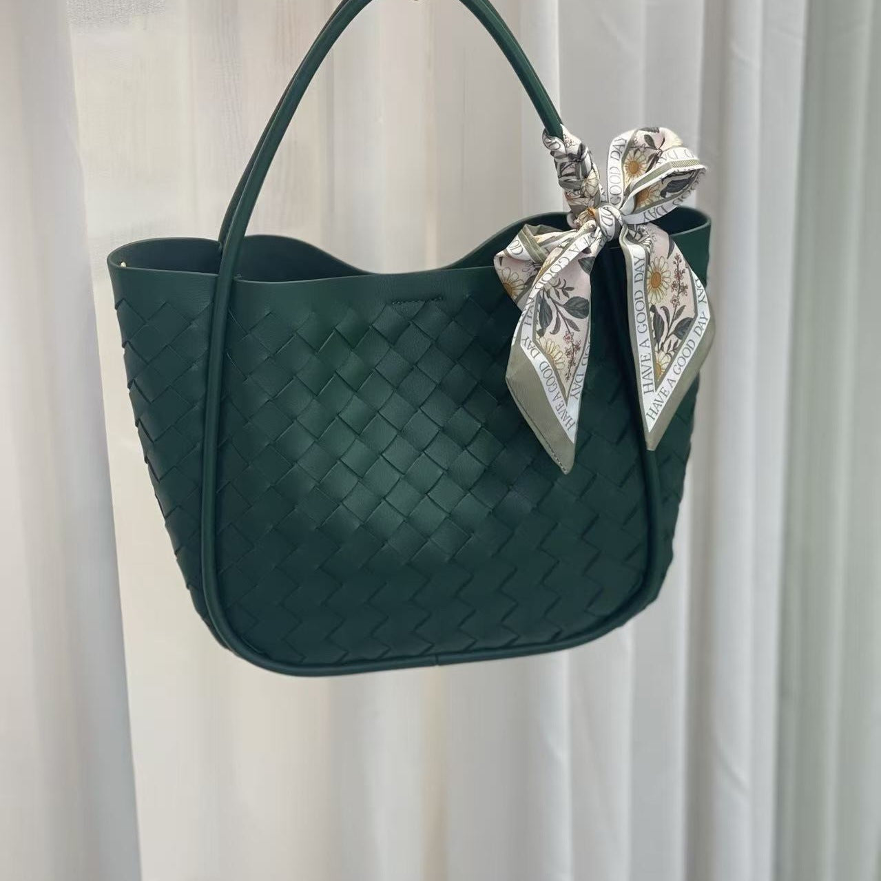 Handwoven Genuine Leather Tote Bag