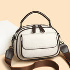 Elegant Soft Leather Handbag Crossbody Shoulder Bag
