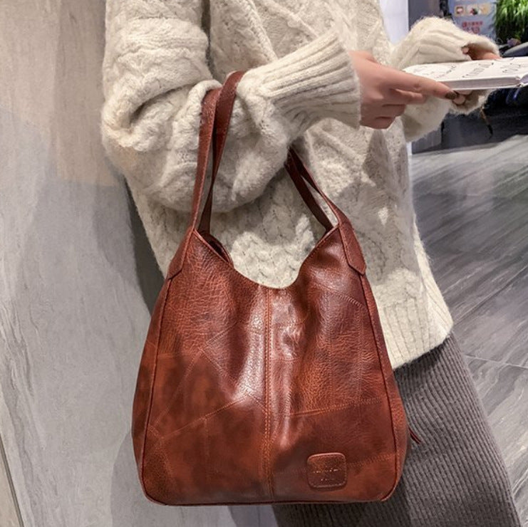 Soft Leather Women's Shoulder Crossbody Handbag