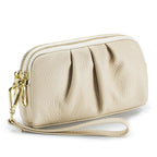 Genuine Leather Women's Wristlet Clutch Wallet