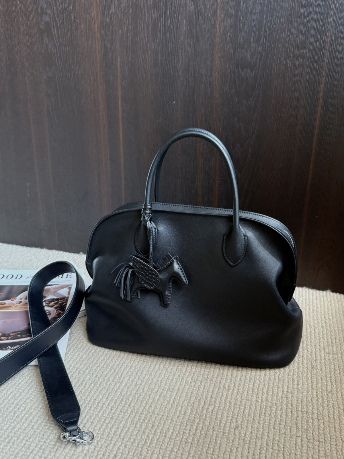 Premium Leather Women's Work Tote Crossbody