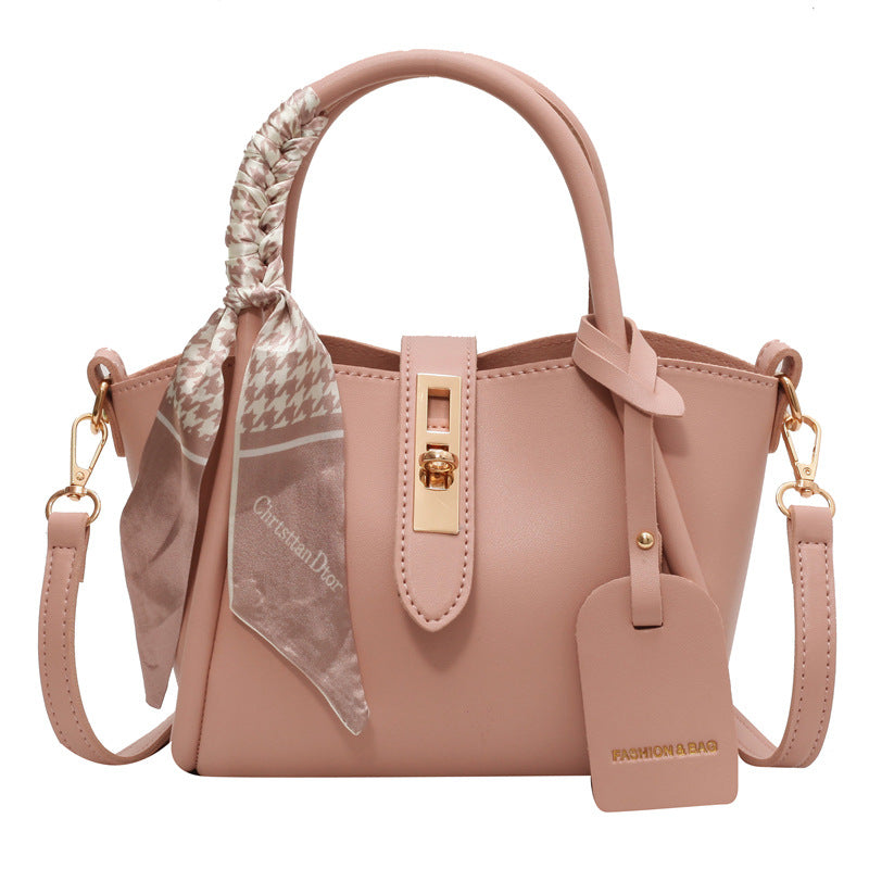 Women's Faux Leather Bucket Shoulder Bag
