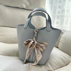 Premium Togo Leather Bucket Handbag