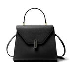 Genuine Leather Top Handle Crossbody Shoulder Bag