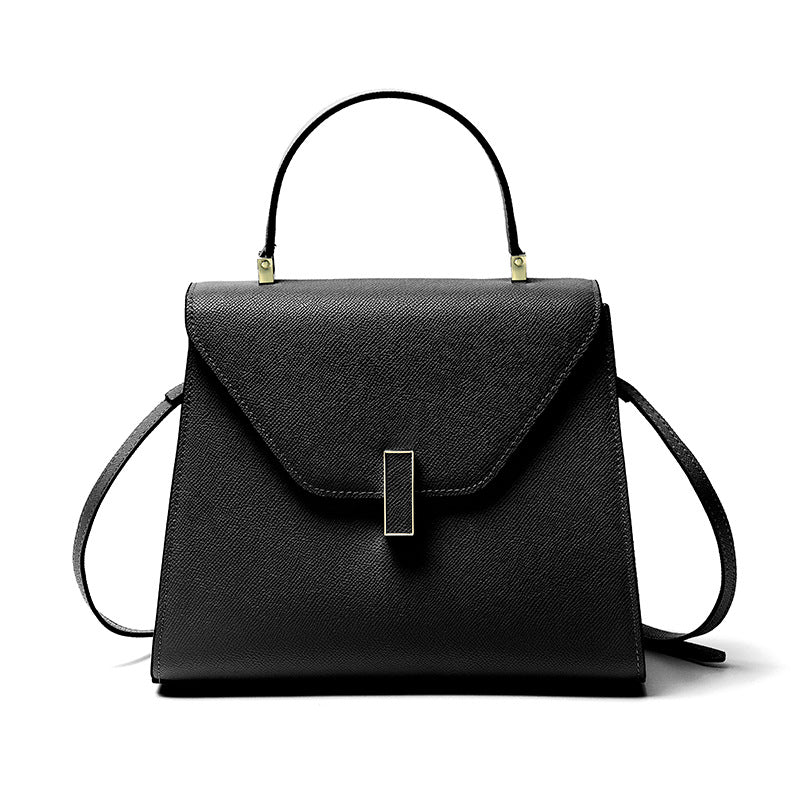 Genuine Leather Top Handle Crossbody Shoulder Bag