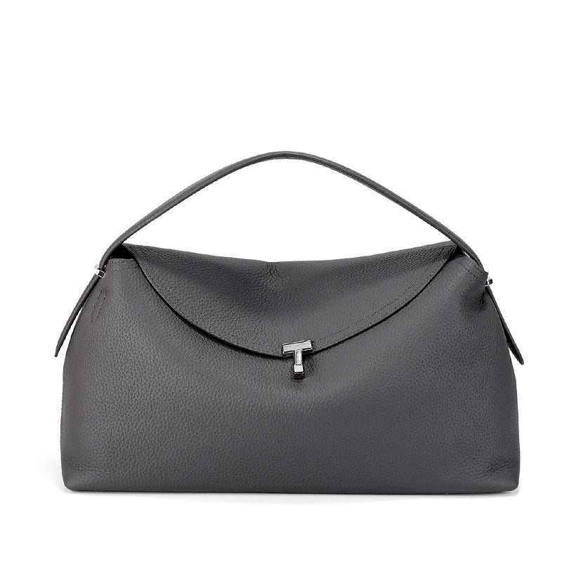 Premium Cowhide Pillow Handbag Shoulder Bag