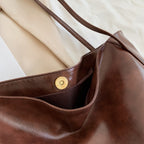 Soft Leather Large Capacity Shoulder Tote Bag