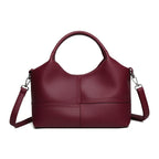 Soft Leather Commuter Tote Crossbody Bag