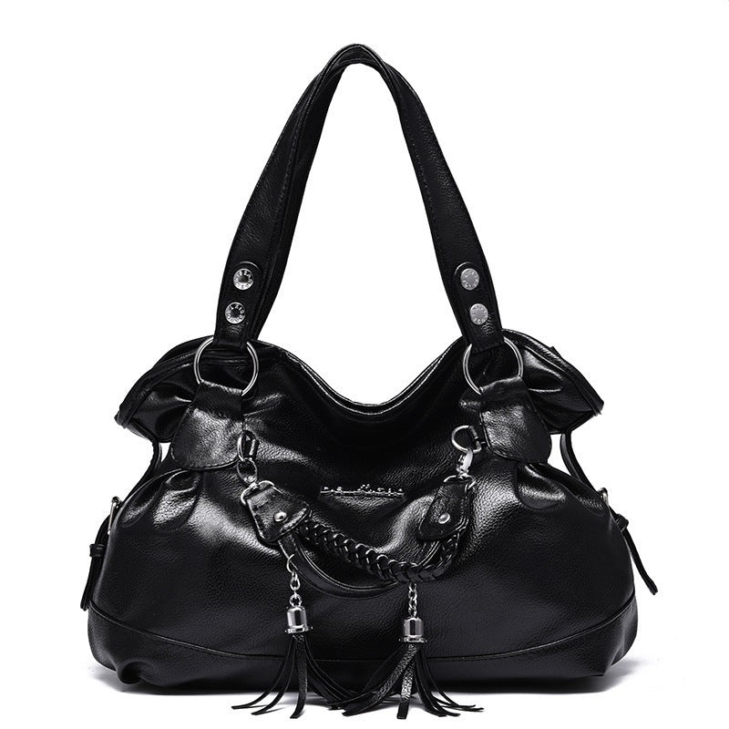 Fashion Soft Faux Leather Large Capacity Handbag