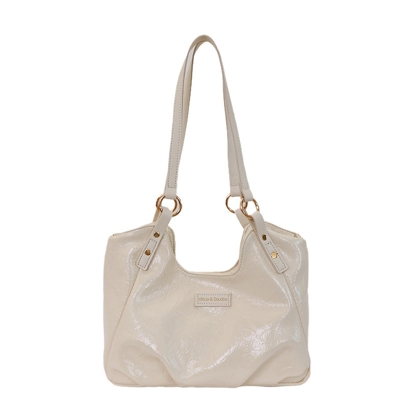 Elegant Faux Leather Women's Shoulder Tote Bag