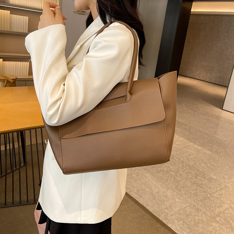 Women's Large Capacity Faux Leather Tote Bag