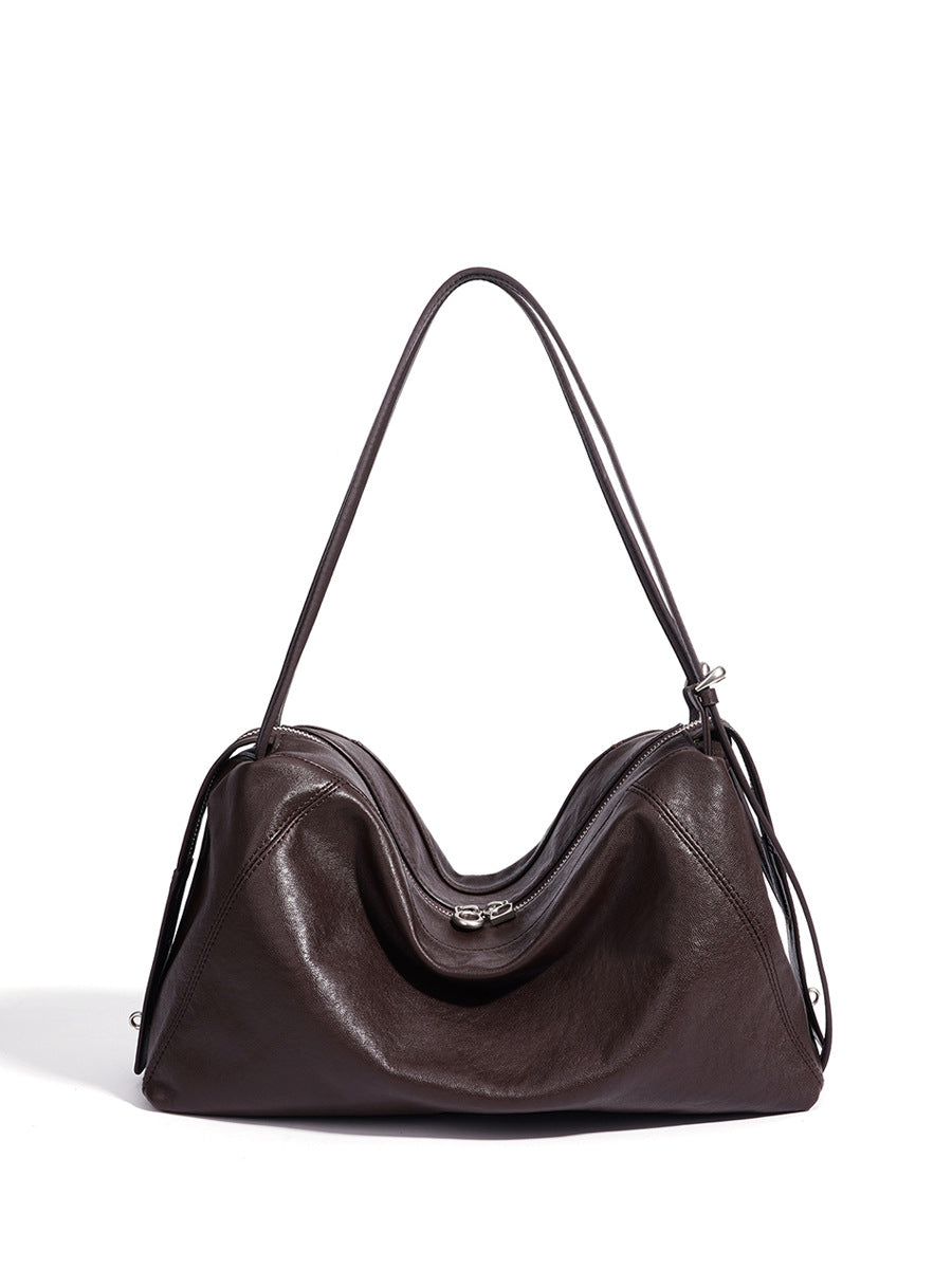Premium Leather Large Capacity Shoulder Tote Bag