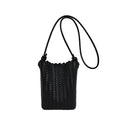 Lightweight Woven Bucket Crossbody Bag