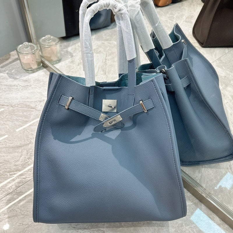 Premium Leather Tote Handbag Shoulder Crossbody