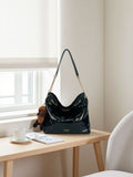 Chic Quilted Vegan Leather Shoulder Bag