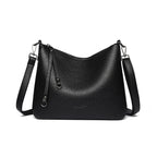 Vintage Faux Leather Commuter Shoulder Bag
