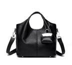 Premium Cowhide Versatile Shoulder Tote Bag