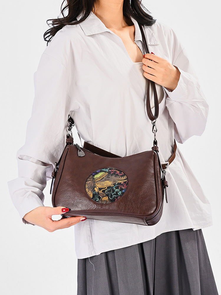 Retro Soft Leather Women's Shoulder Bag