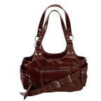 Fashion Rivet Soft Material Commuter Tote Bag