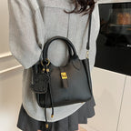 Soft Leather Versatile Shoulder Crossbody Handbag