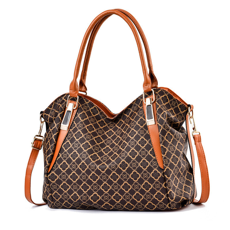 Women's Patterned Large Capacity Shoulder Handbag