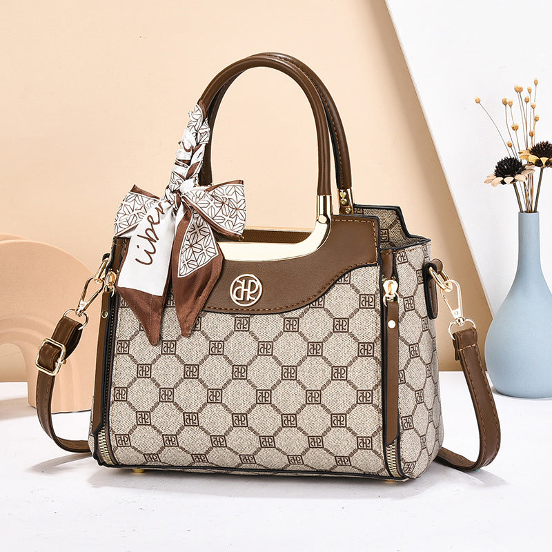 Elegant Monogram Women's Tote Handbag