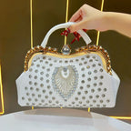 Women's Luxury Crystal Evening Clutch Bag