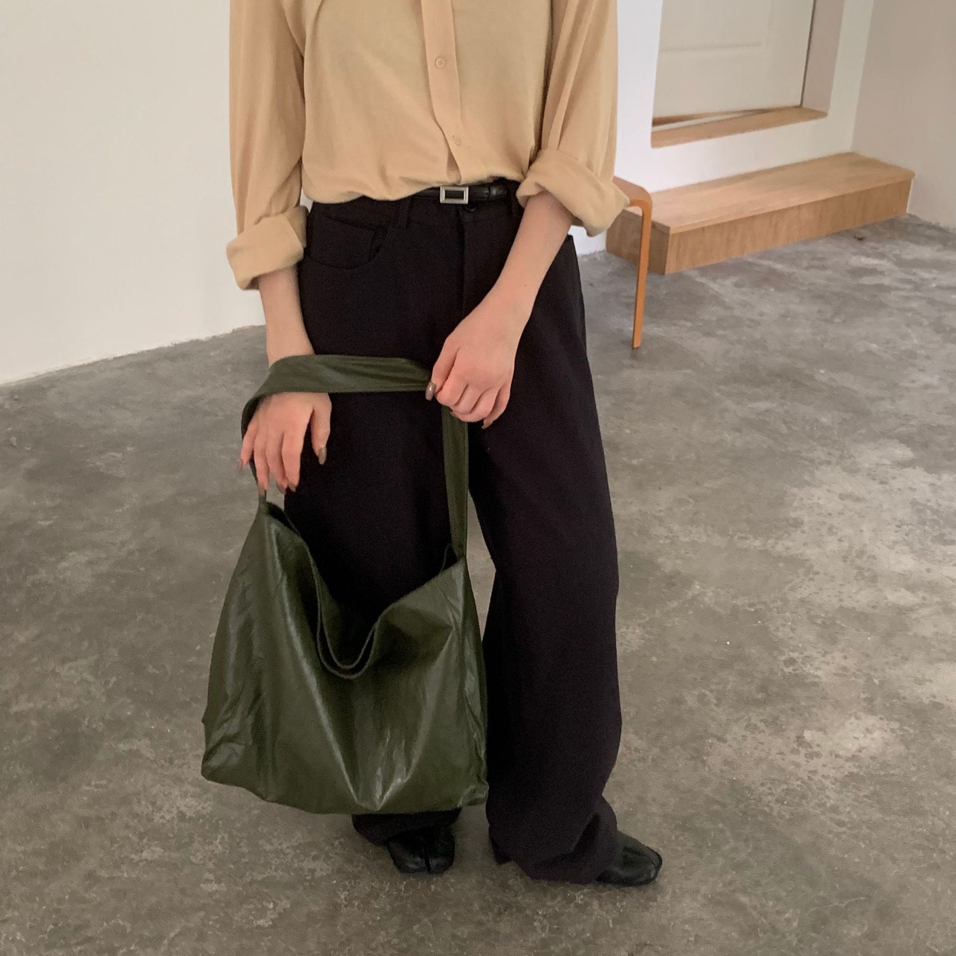 Soft Faux Leather Large Capacity Shoulder Tote