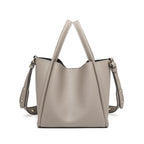Soft Leather Bucket Crossbody Handbag