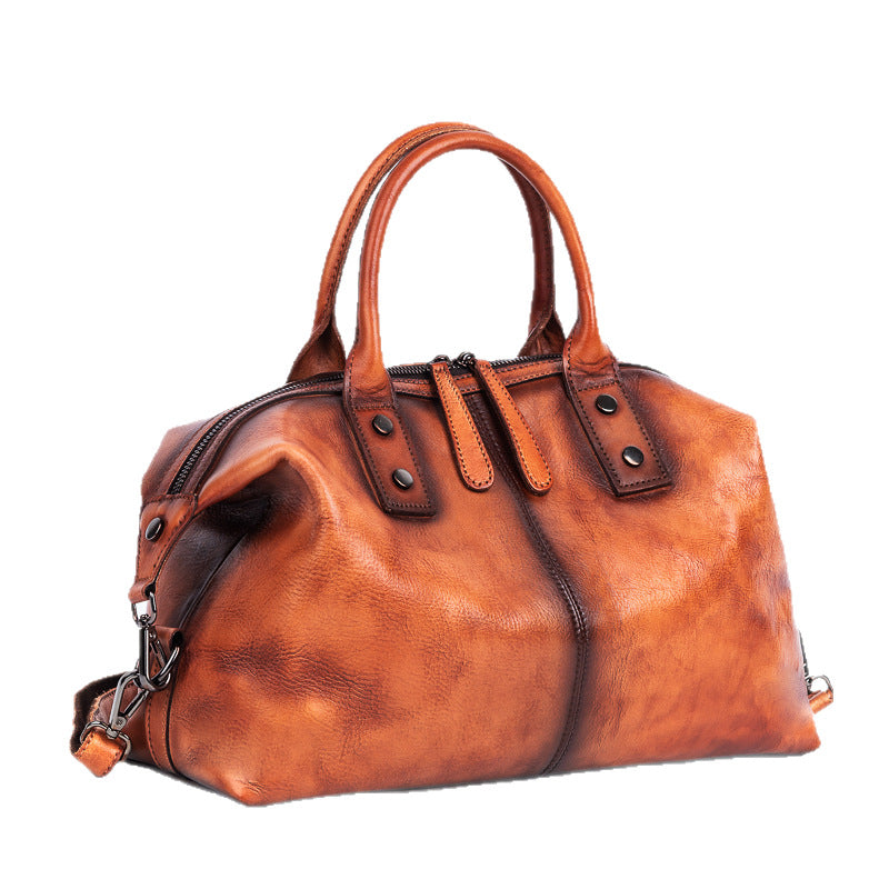 Vintage Full Grain Leather Women's Shoulder Bag