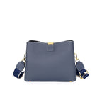 Women's Leather Crossbody Bucket Handbag