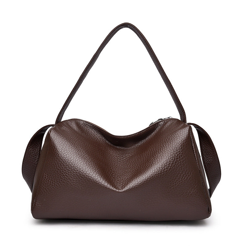 Soft Leather Large Capacity Shoulder Crossbody Bag