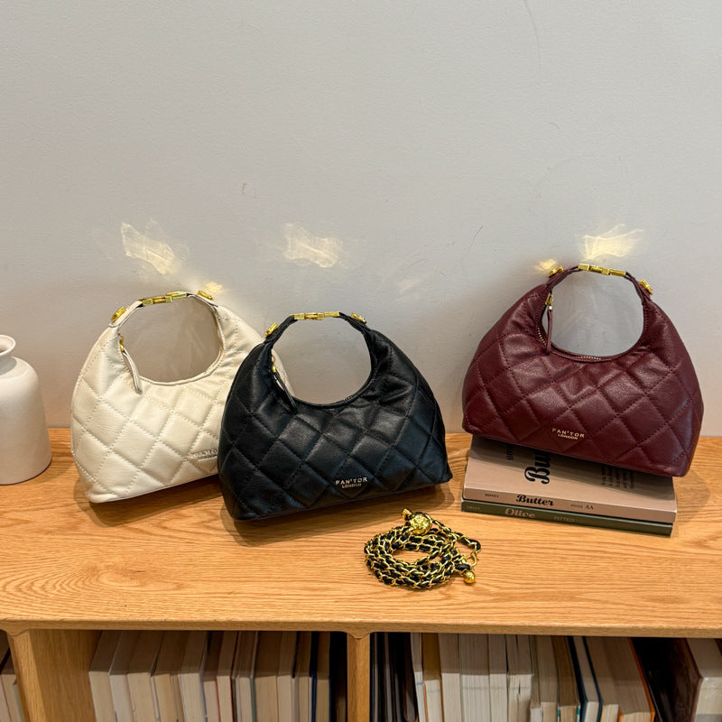 Women's Quilted Soft Chain Shoulder Bag