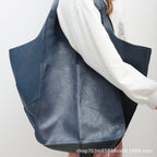 Soft Leather Large Capacity Shoulder Tote Bag
