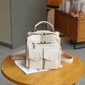 Lambskin Multi-functional Casual Backpack Handbag
