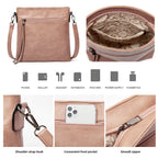Soft Leather Tote Shoulder Bag Set