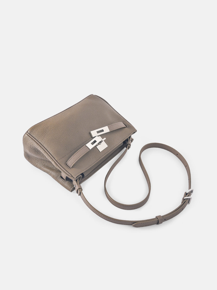 Premium Genuine Leather Kelly Shoulder Bag