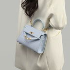 Women's Croc Embossed Genuine Leather Mini Handbag