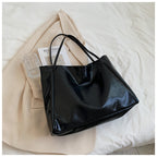 Soft Leather Large Capacity Shoulder Tote Bag