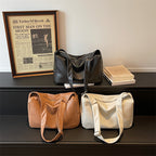 Soft Faux Leather Casual Shoulder Crossbody Bag